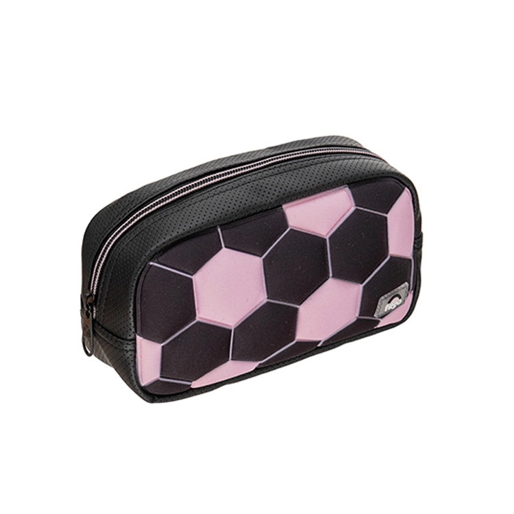 Cartuchera Escolar Filgo 2026 Starpak Pouch Futbol Rosa-Negra Art.CA26-PST-001